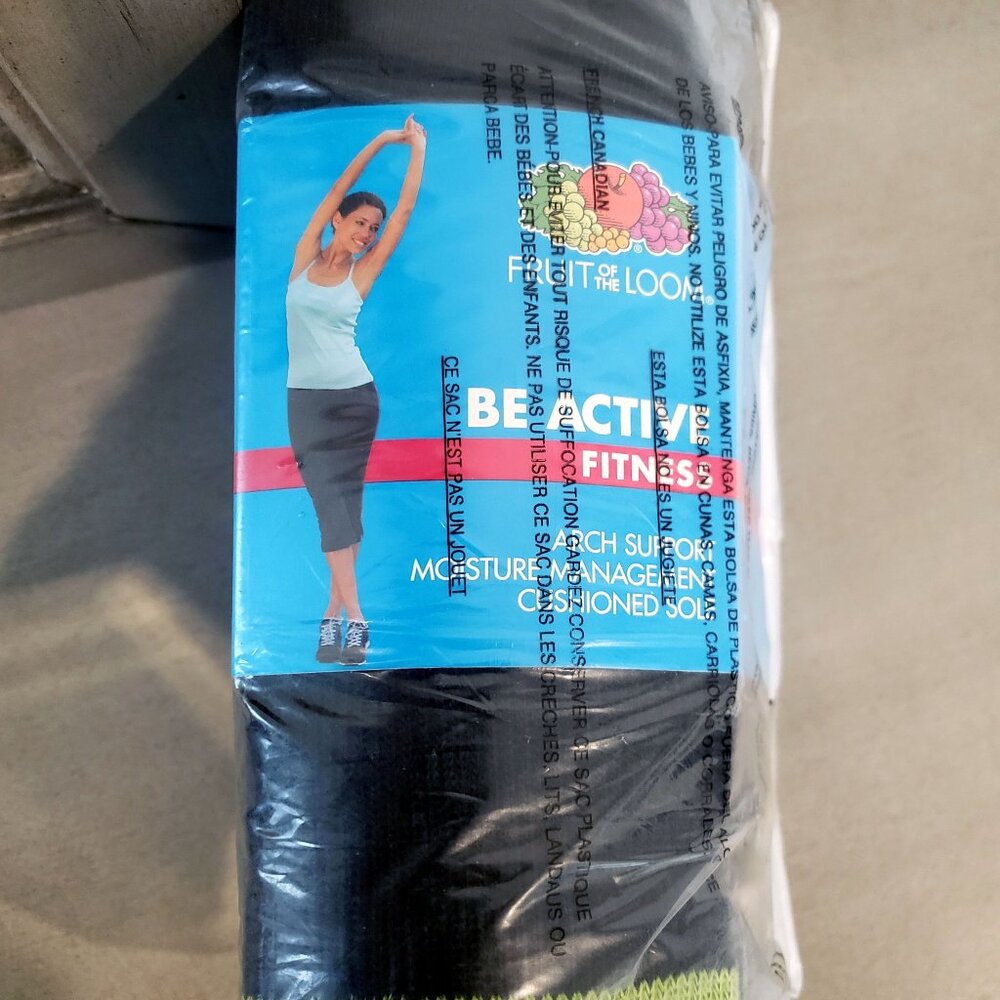 6 Pair Womens Fruit of Loom Crew Socks BE ACTIVE Fitness Comfort Cushioned 4-10